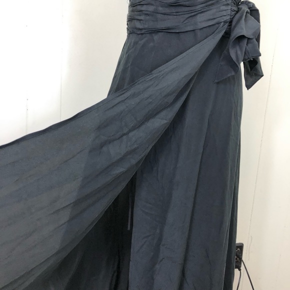 Cassis Silk Maxi Wrap Dress Sz 0 - Picture 7 of 13